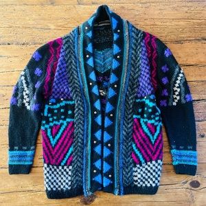 Antik Batik Alpaca cardigan (RARE)
